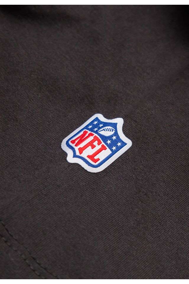 Camiseta-NFL-Juvenil-San-Francisco-49ers-Logo-Preta