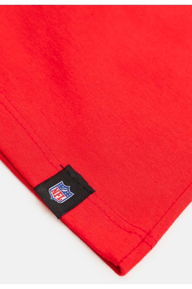 Camiseta-NFL-Juvenil-San-Francisco-49ers-Logo-Vermelha