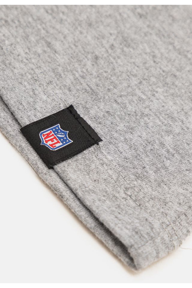 Camiseta-NFL-Juvenil-Miami-Dolphins-Logo-Cinza-Mescla