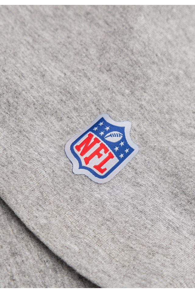 Camiseta-NFL-Juvenil-Miami-Dolphins-Logo-Cinza-Mescla