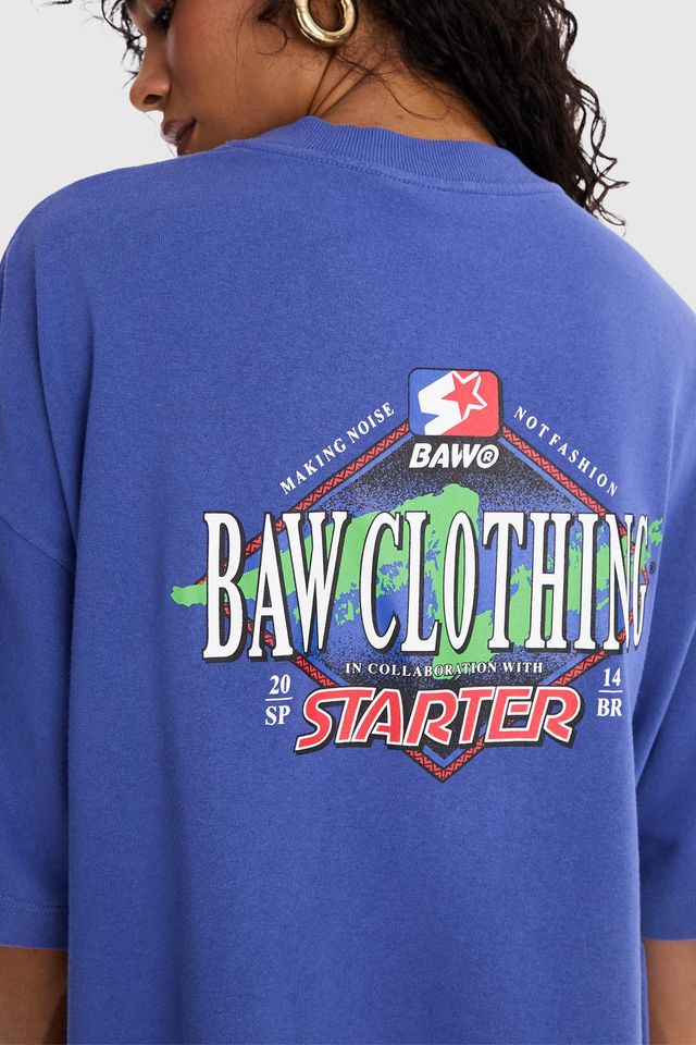 Camiseta-Starter-New-Oversized-Collab-Baw-x-Preta