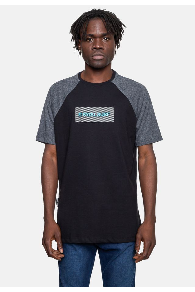 Camiseta-Fatal-Masculina-Raglan-Counter-Preta Camiseta-Fatal-Masculina-Raglan-Counter-Preta
