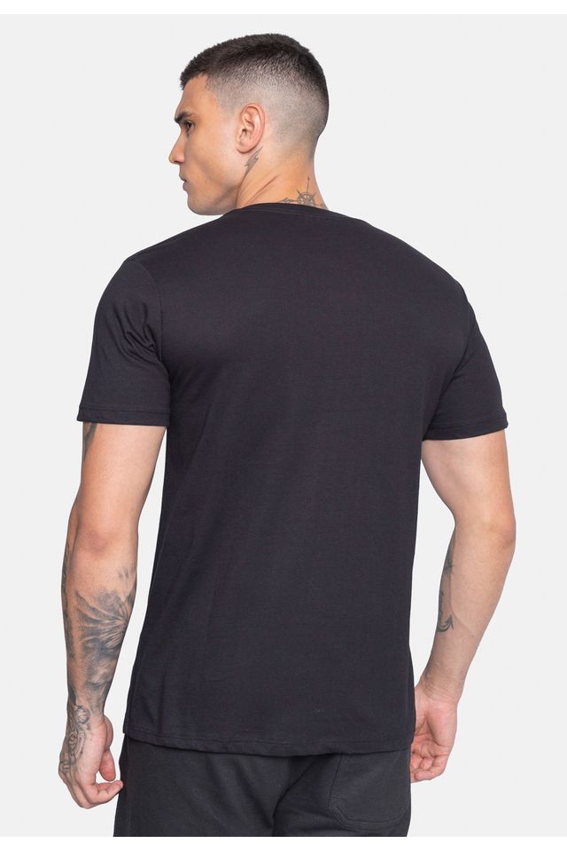 Camiseta-Ecko-Estampada-Preta