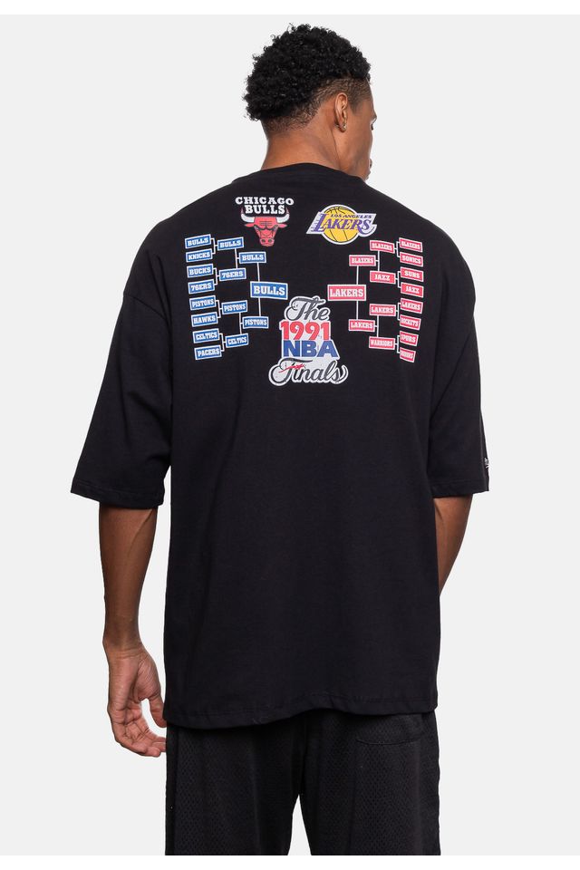 Camiseta-Mitchell---Ness-Estampada-Champions-Preta