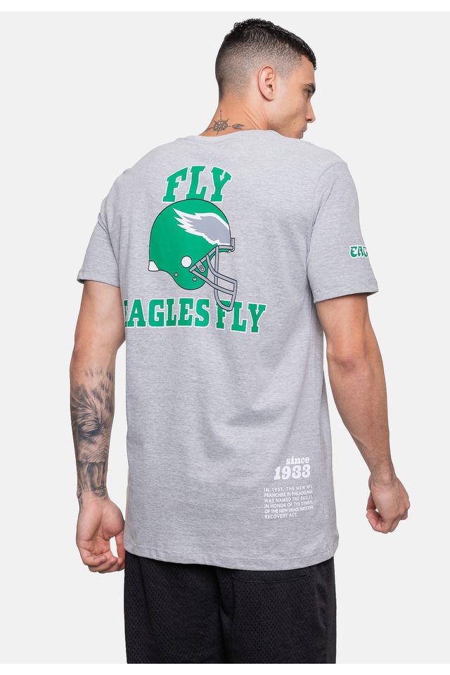 Camiseta-Mitchell---Ness-NFL-Philadelphia-Eagles-Cinza