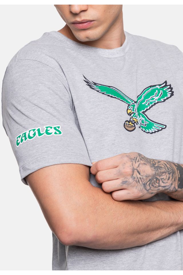 Camiseta-Mitchell---Ness-NFL-Philadelphia-Eagles-Cinza