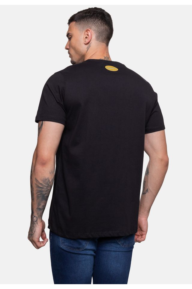 Camiseta-Onbongo-Estampada-Preta