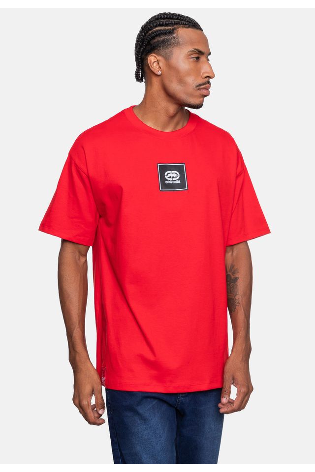 Camiseta-Ecko-Fashion-Basic-Masculina-Oversized-Vermelha