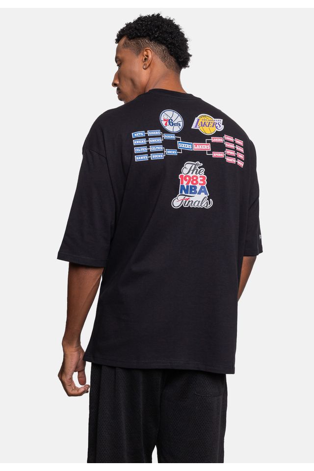 Camiseta-Mitchell---Ness-NBA-Finals-Lakers-x-Philadelphia-76ers-Preta