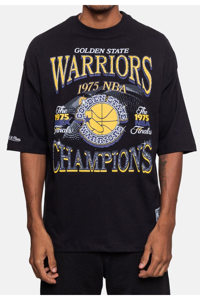 Camiseta-Mitchell---Ness-Champions-Golden-State-Warriors-Preta