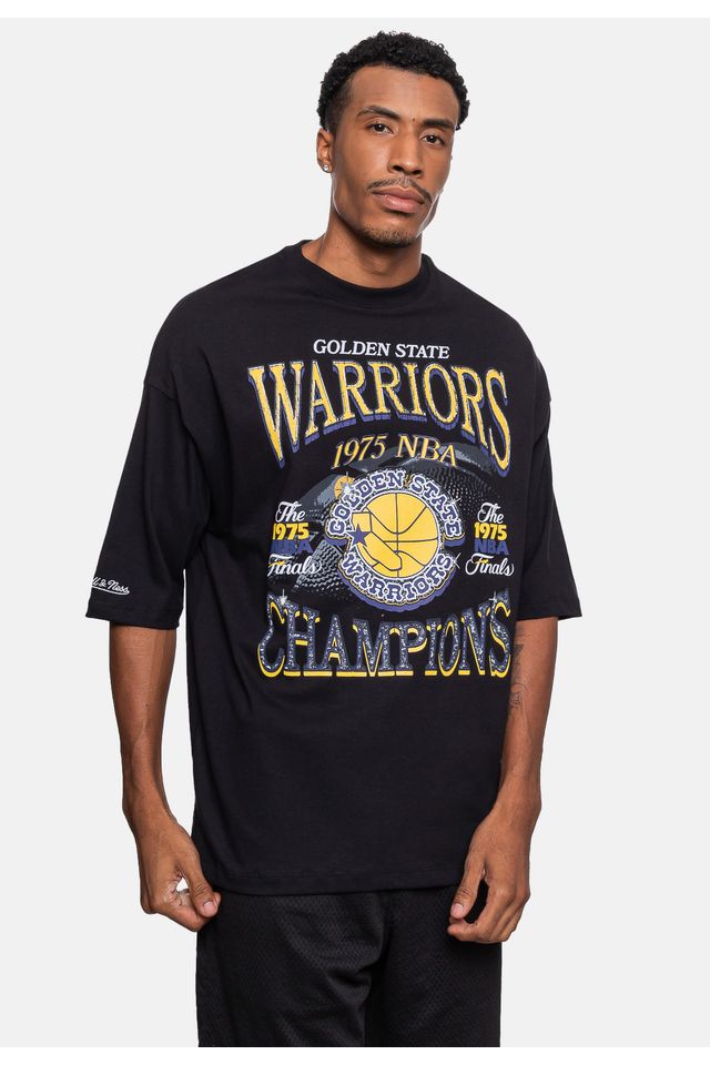 Camiseta-Mitchell---Ness-Champions-Golden-State-Warriors-Preta