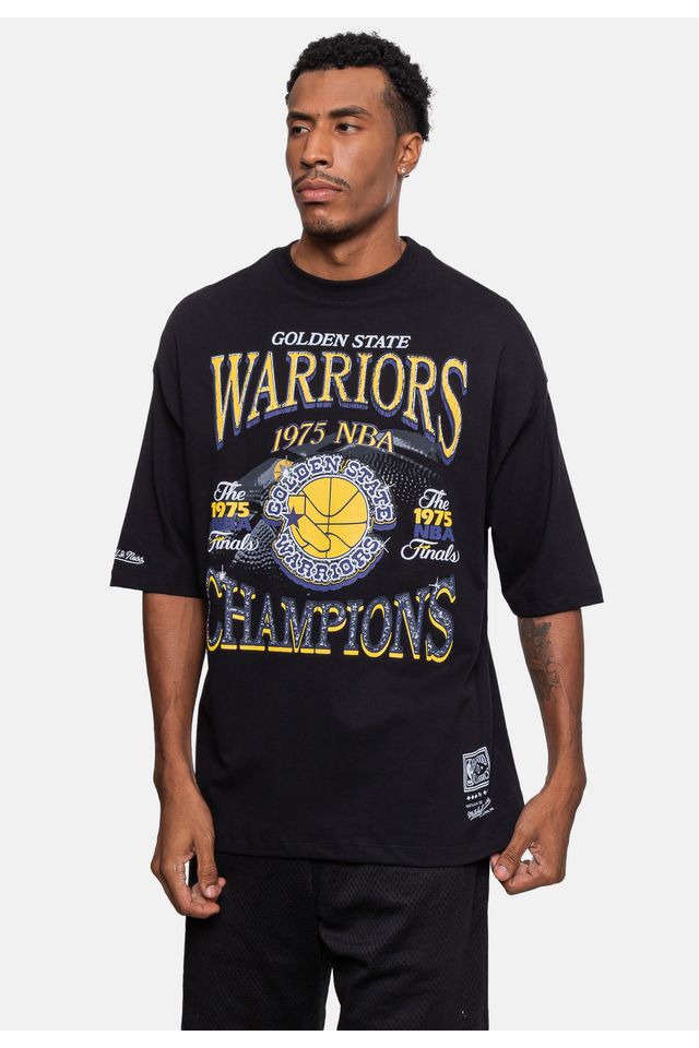 Camiseta-Mitchell---Ness-Champions-Golden-State-Warriors-Preta