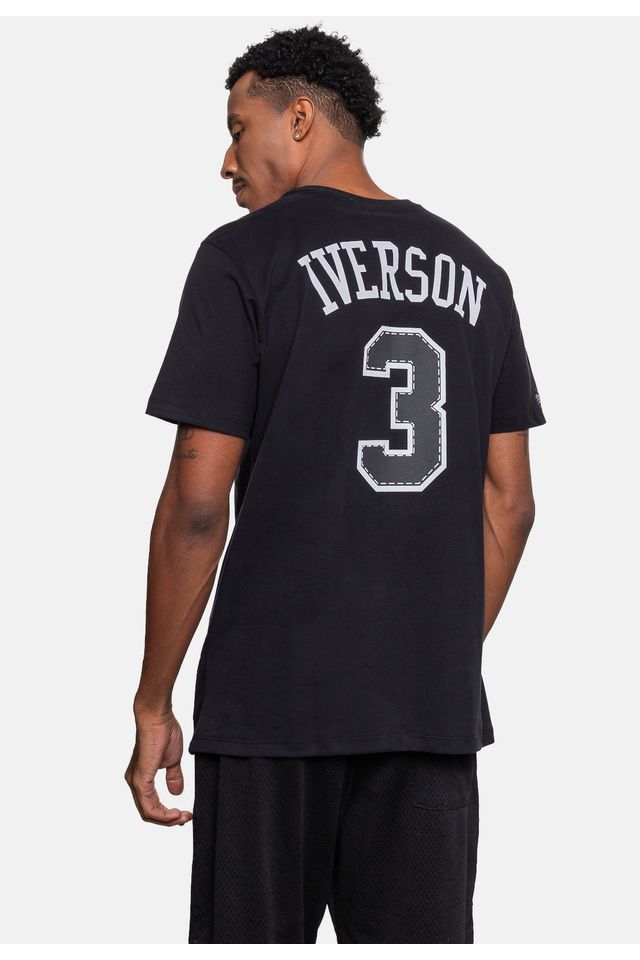 Camiseta-Mitchell---Ness-Allen-Iverson-Philadelphia-76ers-Preta