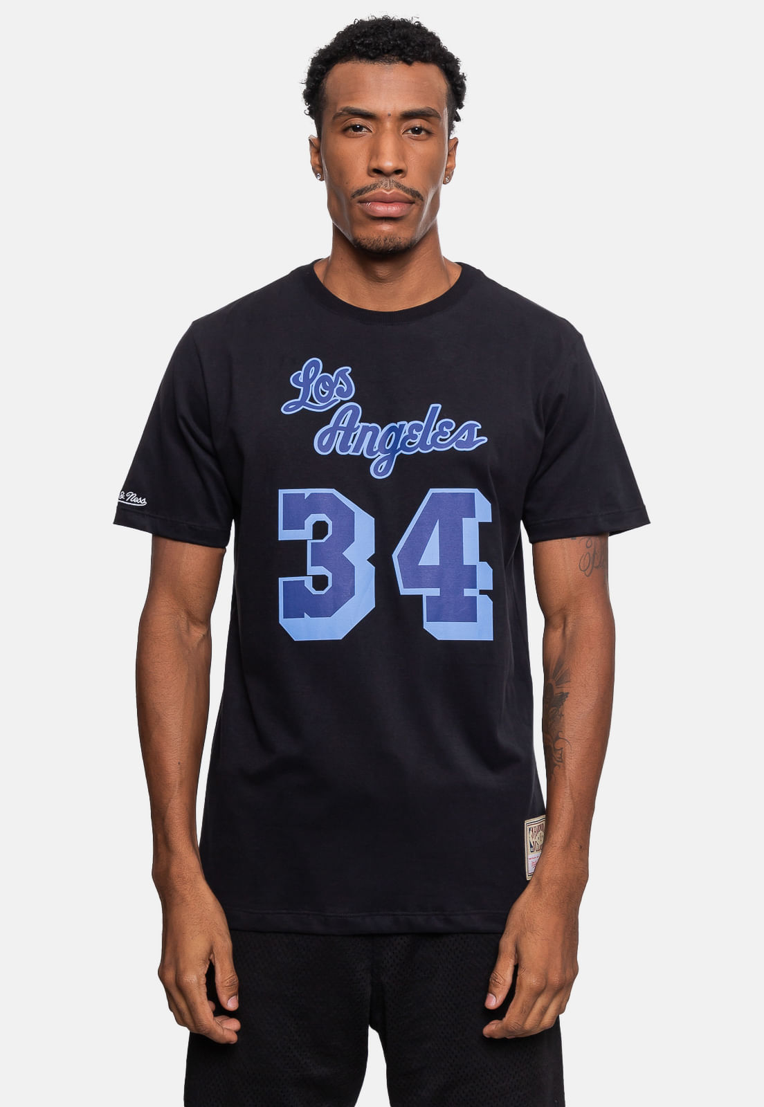 値下げ可能mitchell & ness lakers o'neal Camisa Masculina Mitchell & Ness Los Angeles Lakers