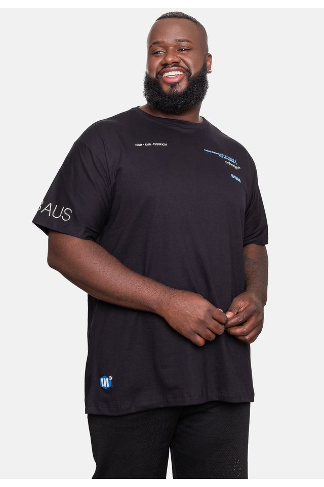 Camiseta-Onbongo-Plus-Size-Masculina-Estampada-Preta