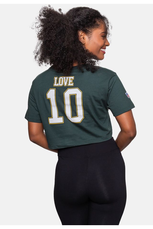 Camiseta-NFL-Cropped-Player-Jordan-Love-Verde