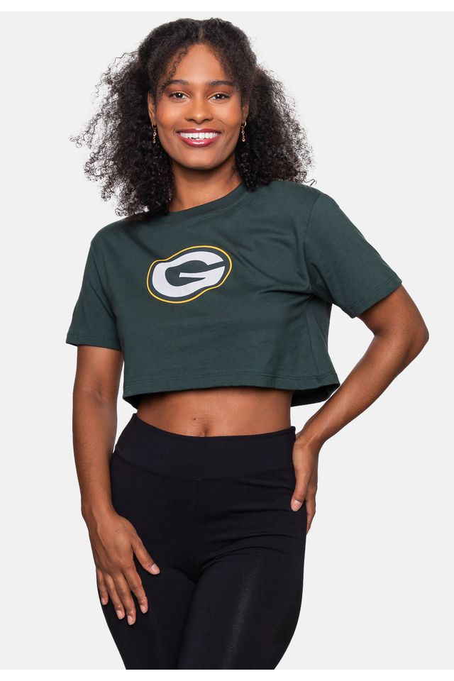 Camiseta-NFL-Cropped-Player-Jordan-Love-Verde
