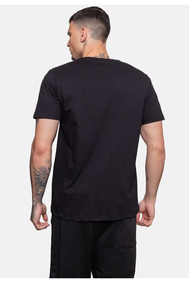 Camiseta-Ecko-Estampada-Preta