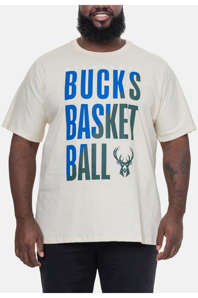 Camiseta-NBA-Plus-Size-Masculina-Colorful-Vintage-Bege