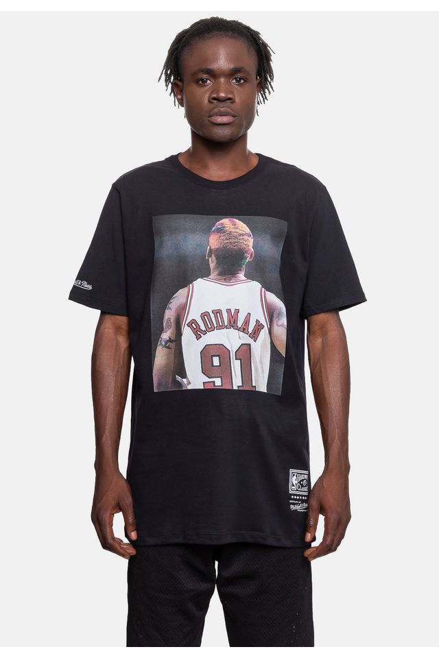 Camiseta-Mitchell---Ness-NBA-Slam-Dennis-Rodman-Preta