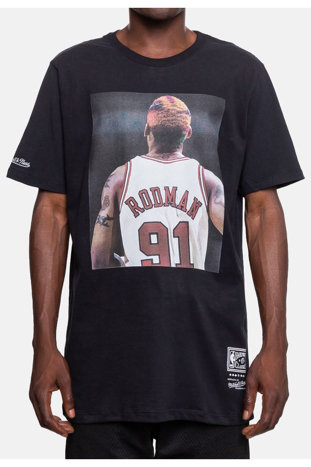 Camiseta-Mitchell---Ness-NBA-Slam-Dennis-Rodman-Preta
