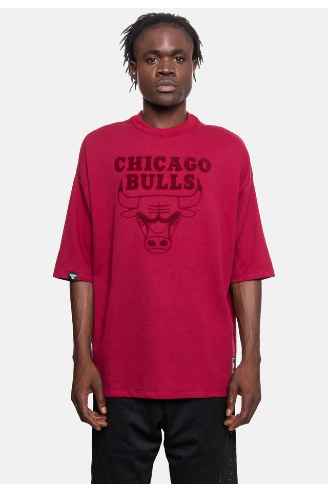 Camiseta-NBA-Logo-Surton-Chicago-Bulls-Vinho