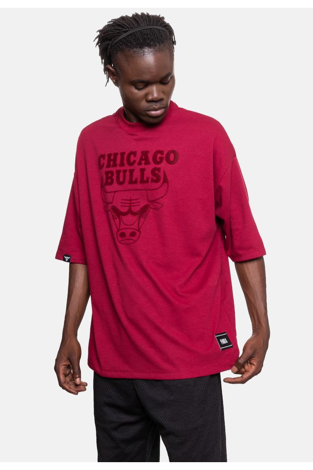 Camiseta-NBA-Logo-Surton-Chicago-Bulls-Vinho