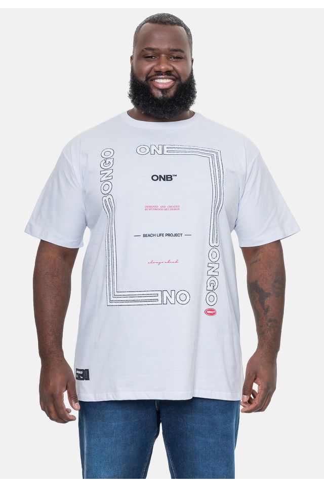 Camiseta-Onbongo-Plus-Size-Masculina-Branca Camiseta-Onbongo-Plus-Size-Masculina-Branca