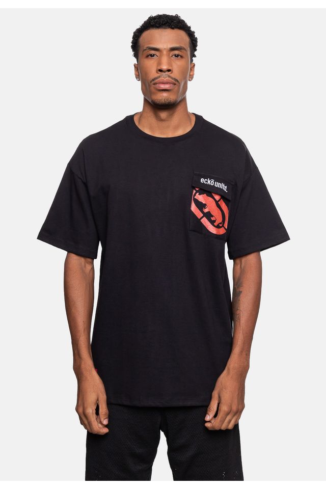 Camiseta-Ecko-Oversize-Preta