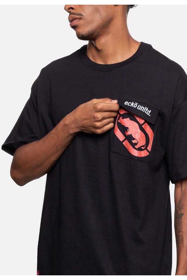 Camiseta-Ecko-Oversize-Preta