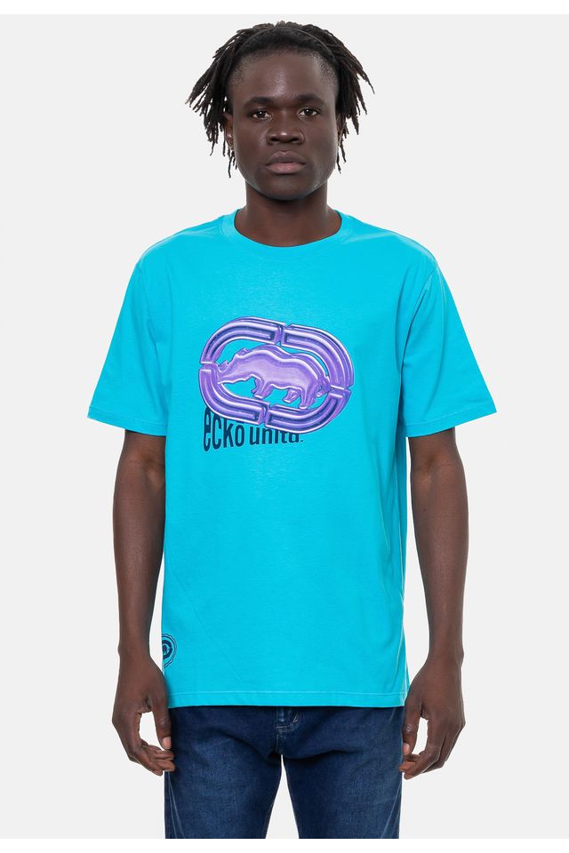 Camiseta-Ecko-Masculina-Gummy-Azul-Turquesa