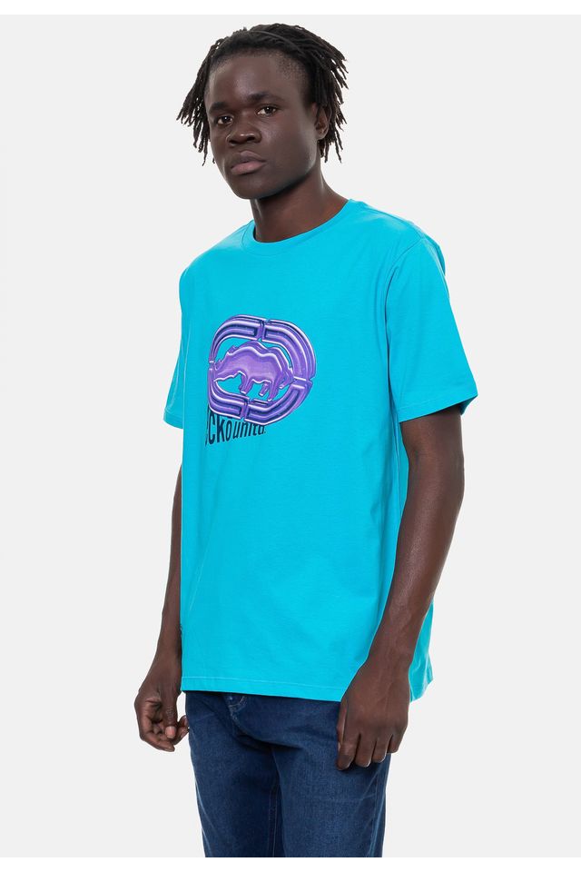 Camiseta-Ecko-Masculina-Gummy-Azul-Turquesa