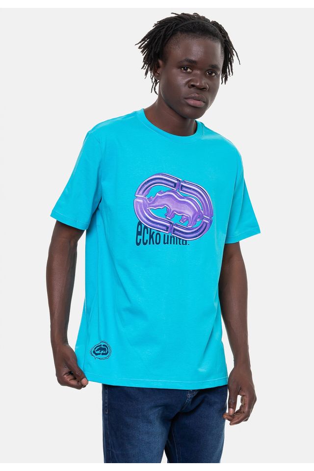 Camiseta-Ecko-Masculina-Gummy-Azul-Turquesa