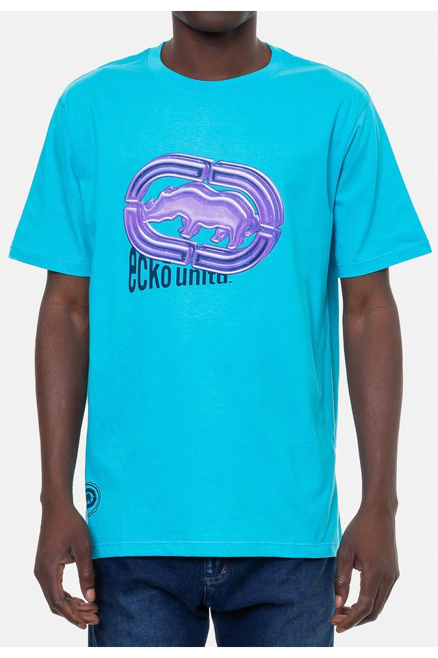 Camiseta-Ecko-Masculina-Gummy-Azul-Turquesa