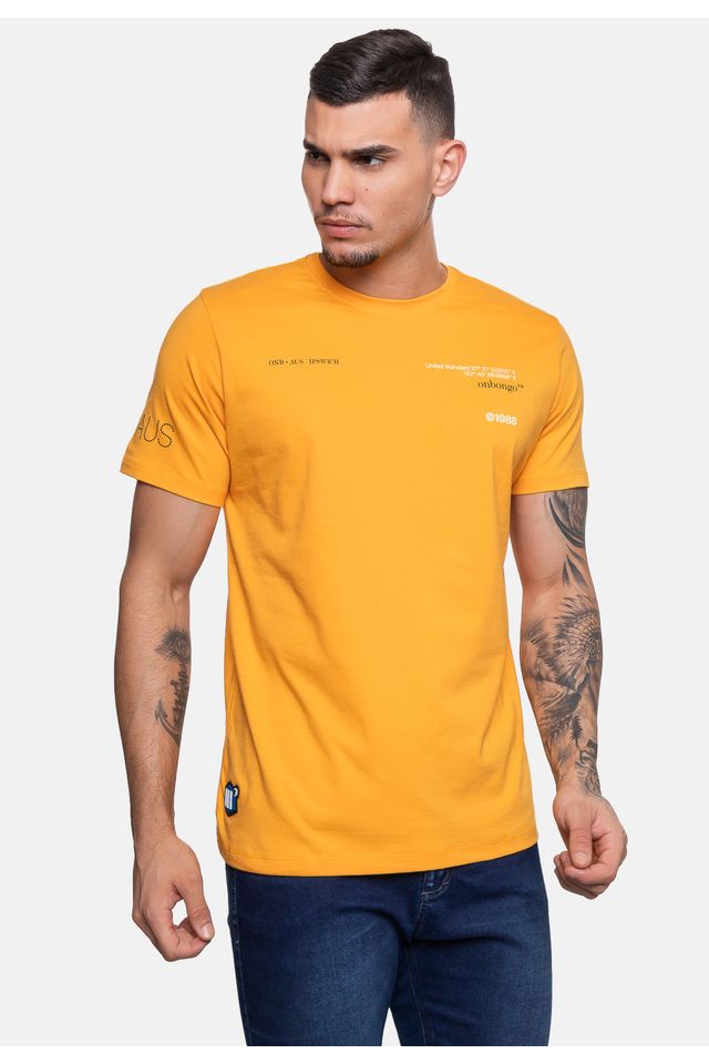 Camiseta-Onbongo-Masculina-Amarela