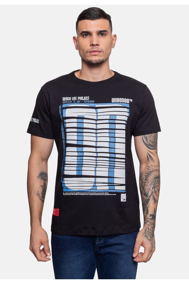Camiseta-Onbongo-Masculina-Membership-Preta Camiseta-Onbongo-Masculina-Membership-Preta