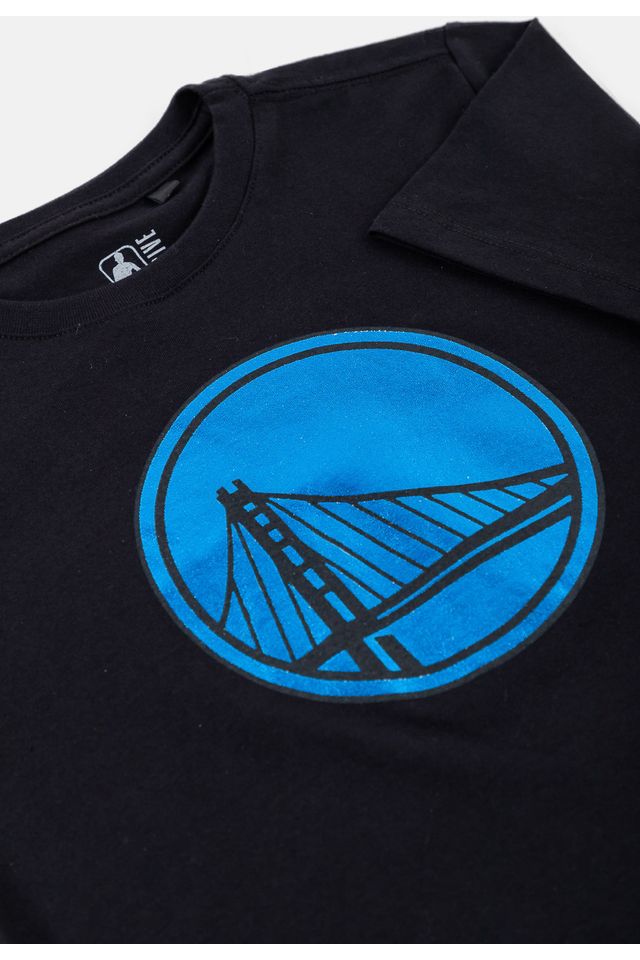 Camiseta-NBA-Estampada-Golden-State-Warriors-Preta