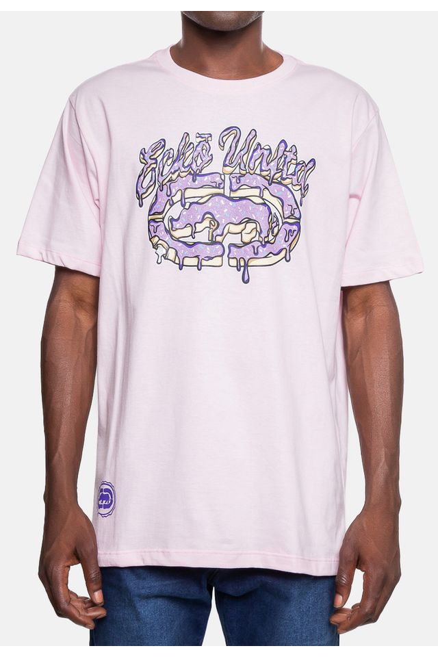 Camiseta-Ecko-Masculina-Eat-Donuts-Rosa-Claro
