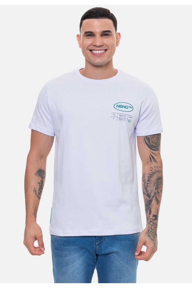 Camiseta-Onbongo-Masculina-Project-Branca Camiseta-Onbongo-Masculina-Project-Branca