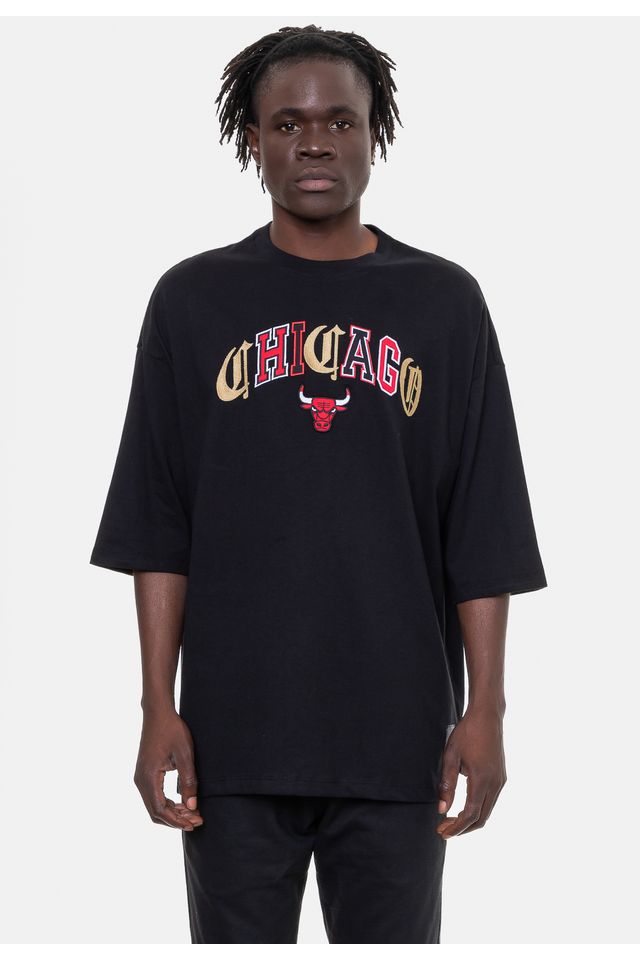 Camiseta-NBA-Embroidery-Preta