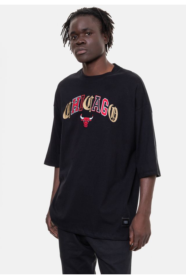 Camiseta-NBA-Embroidery-Preta