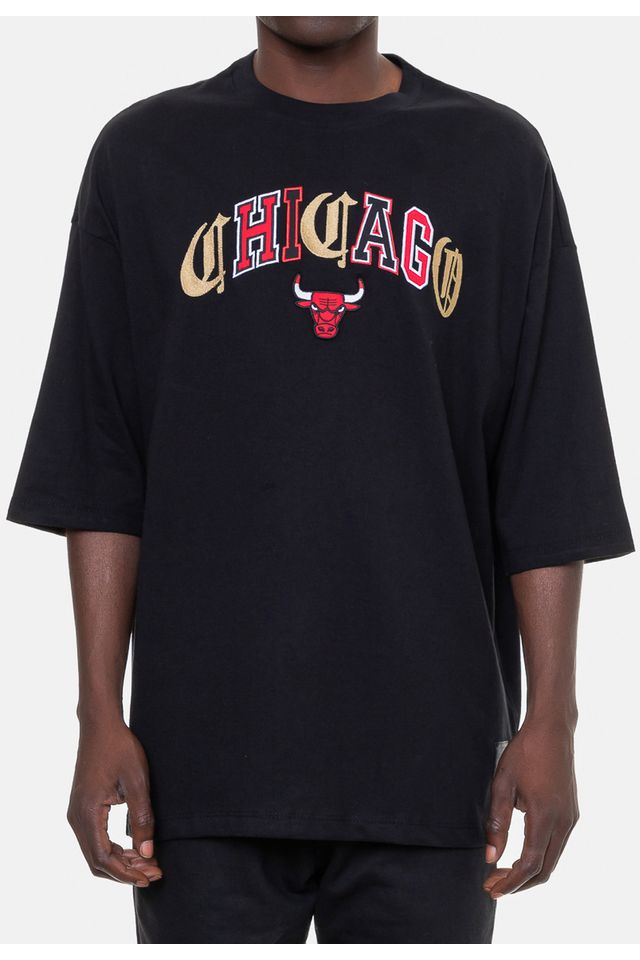 Camiseta-NBA-Embroidery-Preta