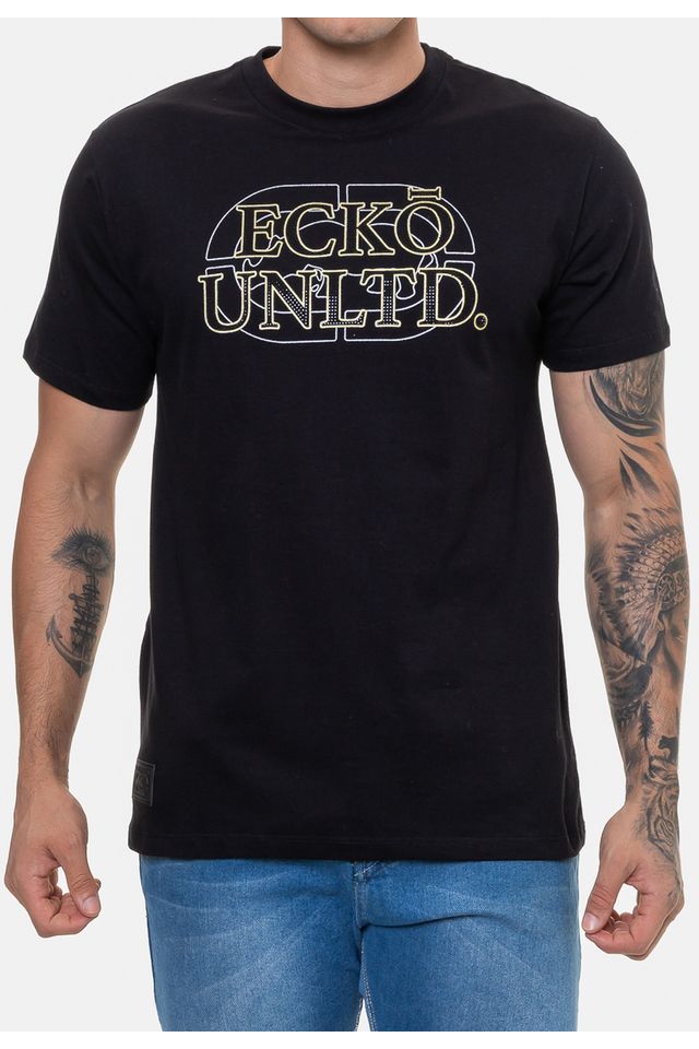 Camiseta-Ecko-Masculina-Elite-Preta