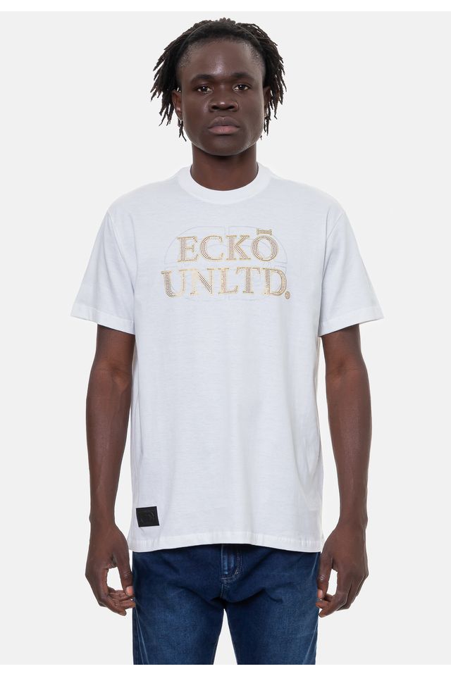 Camiseta-Ecko-Masculina-Elite-Off-White Camiseta-Ecko-Masculina-Elite-Off-White