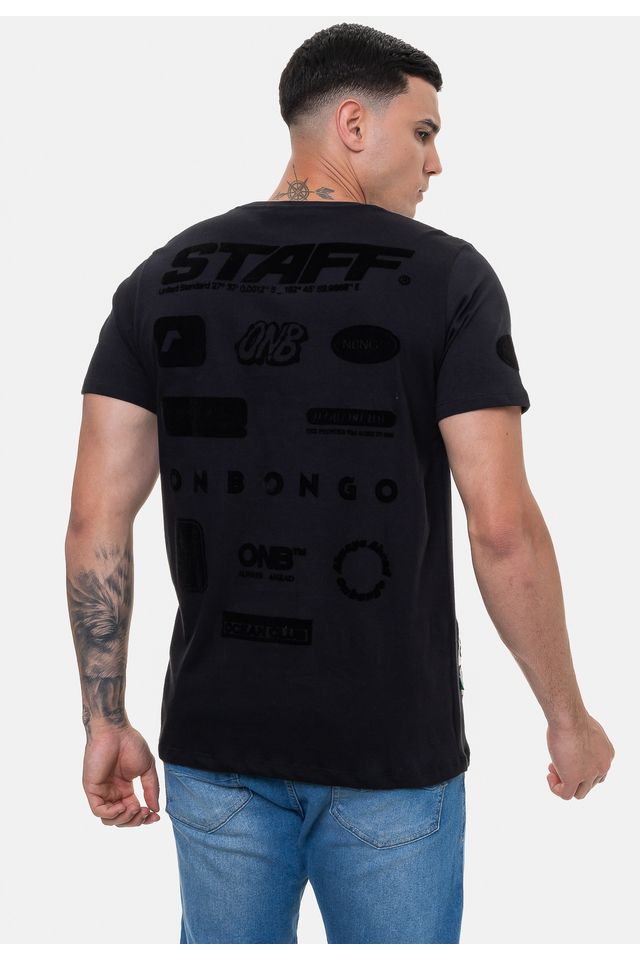 Camiseta-Onbongo-Masculina-Staff-Preta