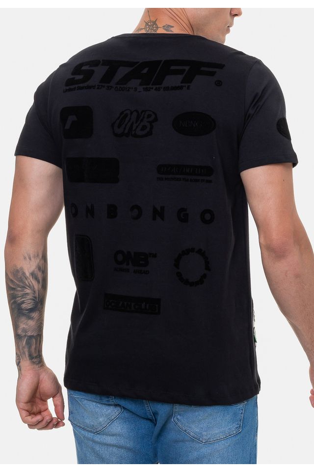 Camiseta-Onbongo-Masculina-Staff-Preta