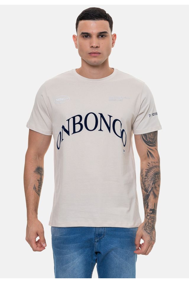 Camiseta-Onbongo-Masculina-Areia