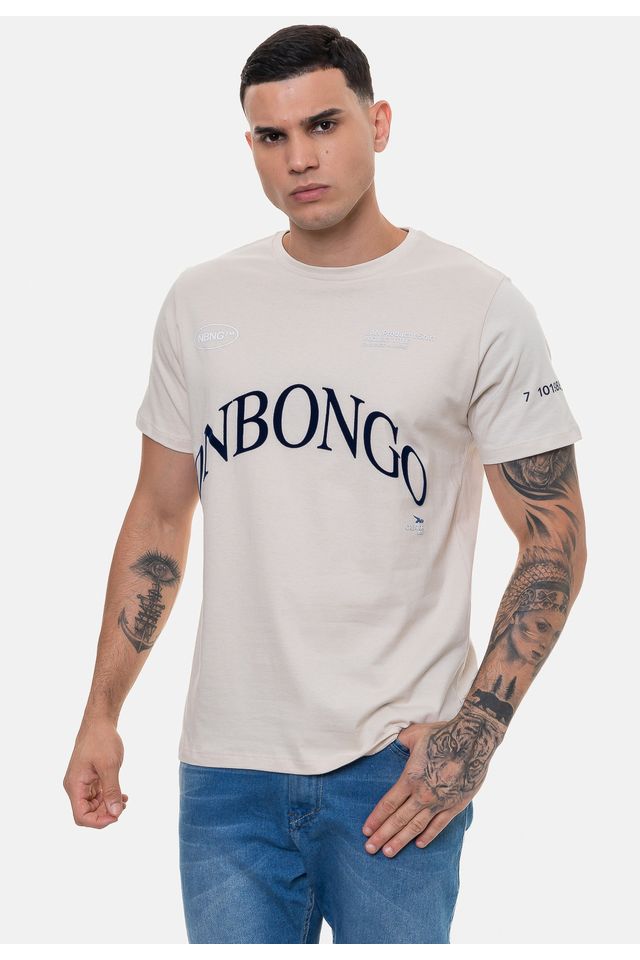 Camiseta-Onbongo-Masculina-Areia