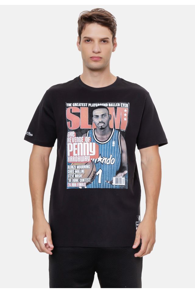 Camiseta-Mitchell---Ness-Slam-Penny-Hardaway-Preta Camiseta-Mitchell---Ness-Slam-Penny-Hardaway-Preta