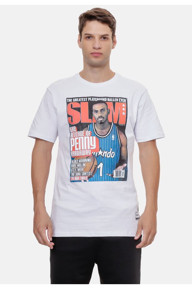 Camiseta-Mitchell---Ness-Slam-Penny-Hardaway-Branca Camiseta-Mitchell---Ness-Slam-Penny-Hardaway-Branca
